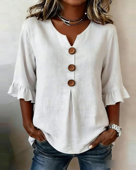 Adelina | blusa elegante que estiliza sin marcar