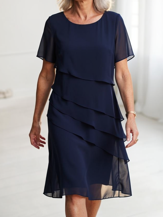 Marta – Vestido elegante con volantes