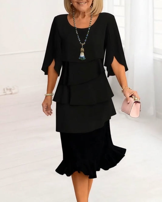 Carmen – Vestido elegante con volantes