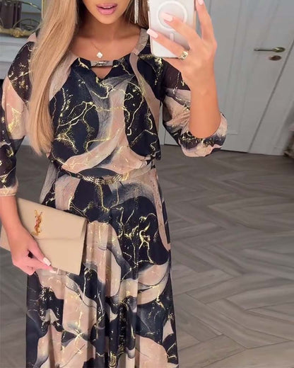 Clara | Vestido midi estampado