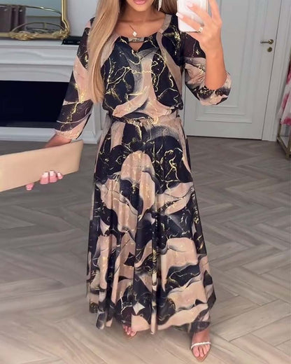 Clara | Vestido midi estampado