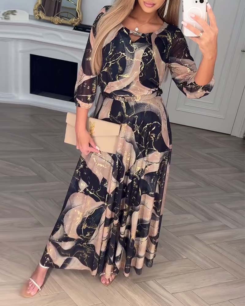 Clara | Vestido midi estampado