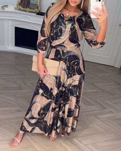 Clara | Vestido midi estampado