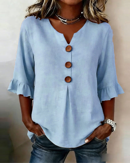 Adelina | blusa elegante que estiliza sin marcar