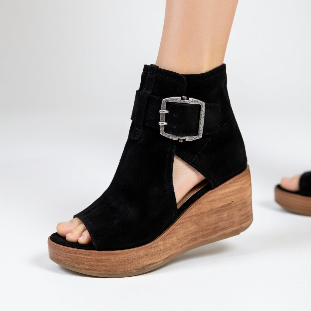 Orélisse™ — Botines de cuña abierta de estilo moderno