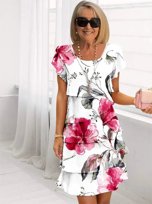 Pilar – Vestido elegante con volantes