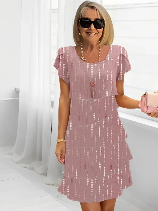 Laura – Vestido elegante con volantes