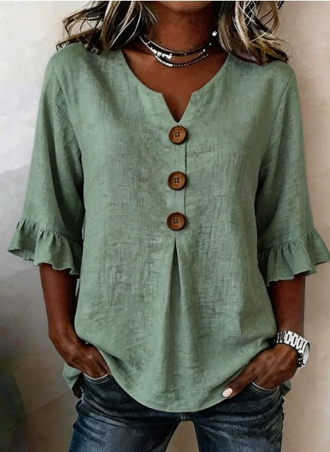 Adelina | blusa elegante que estiliza sin marcar