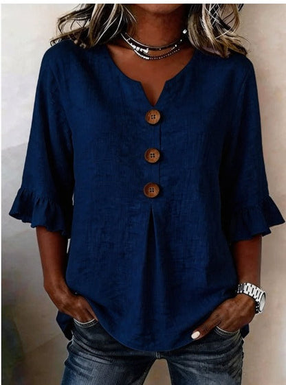 Adelina | blusa elegante que estiliza sin marcar