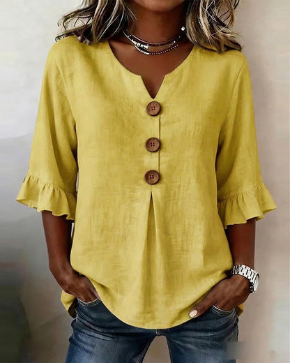 Adelina | blusa elegante que estiliza sin marcar