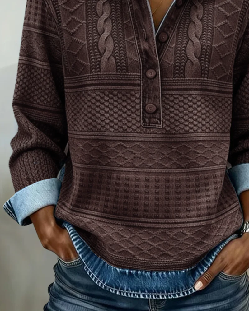 Luna™ - Jersey moderno con botones