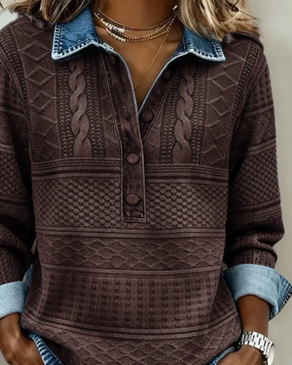 Luna™ - Jersey moderno con botones