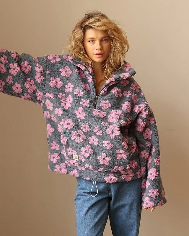 Daisy | Suéter polar cálido con estampado floral