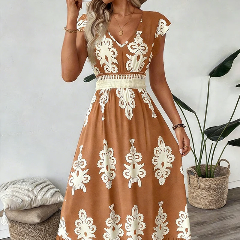 Alma | Vestido maxi con escote en V