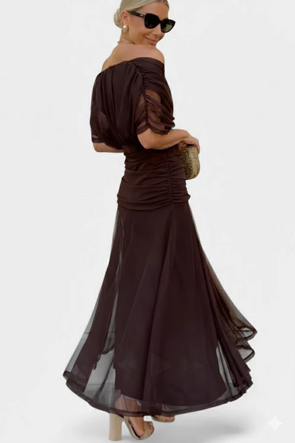 Velora™ | Vestido Floral Largo con Escote en V