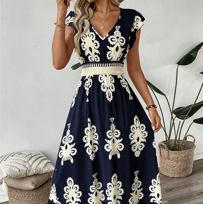 Alma | Vestido maxi con escote en V