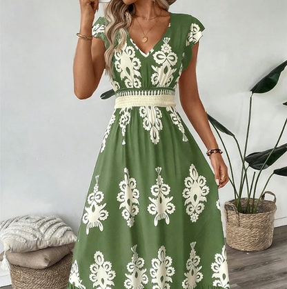 Alma | Vestido maxi con escote en V