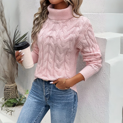 Amelia | Elegantes suéteres de cuello alto de punto
