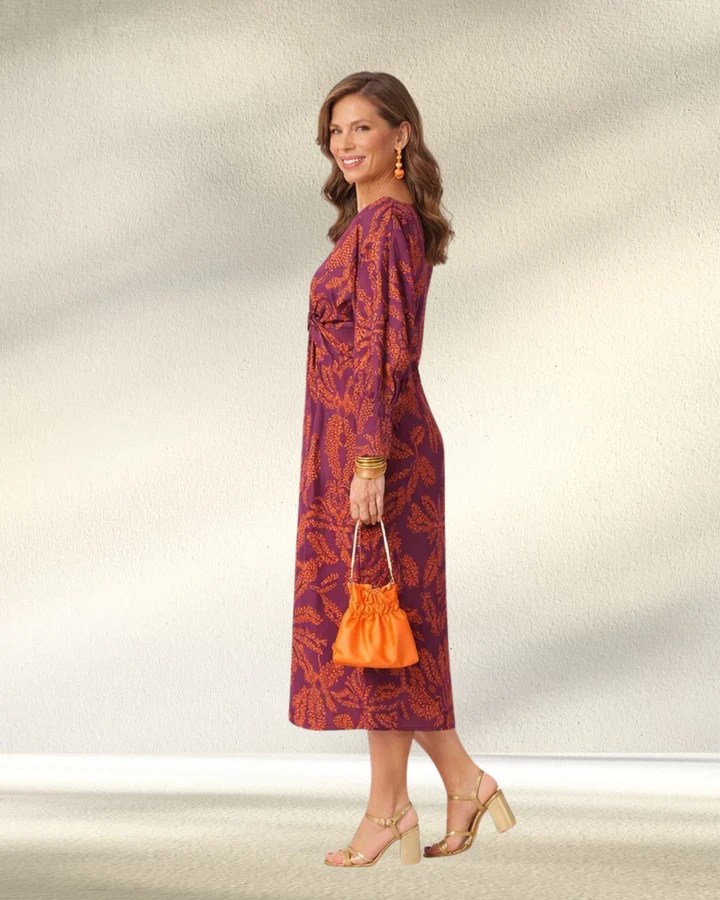 Isadora™ | Vestido Midi Elegante con Estampado
