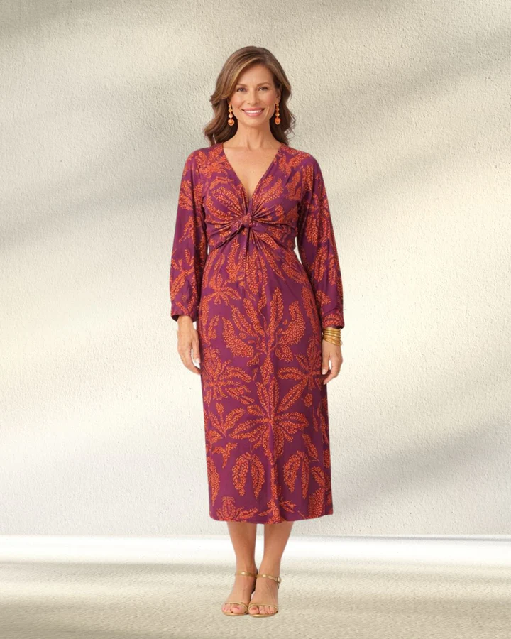 Isadora™ | Vestido Midi Elegante con Estampado
