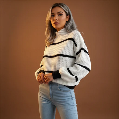 Lina | Suéter de rayas para mujer Precio de venta 49,95 euros Precio normal