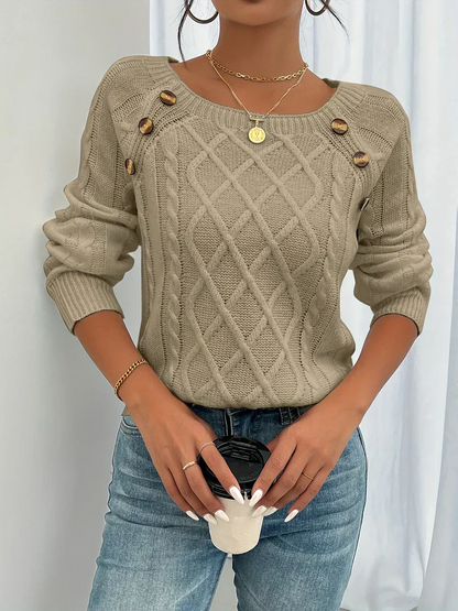 Lotte | Elegantes suéteres de invierno de punto trenzado