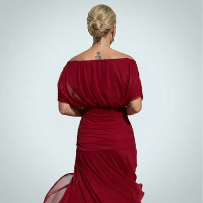Luisa | Elegante vestido largo con escote en V