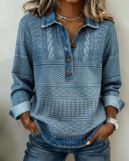 Luna™ - Jersey moderno con botones