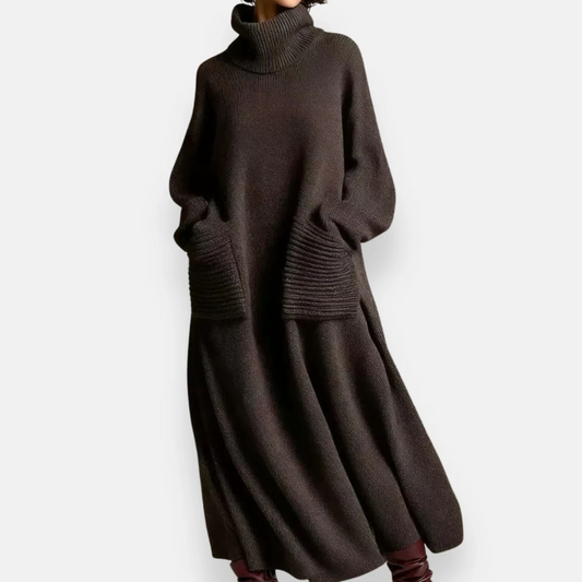 Aurelia | Vestido Suéter con Cuello Alto