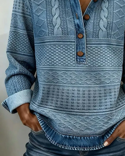 Luna™ - Jersey moderno con botones