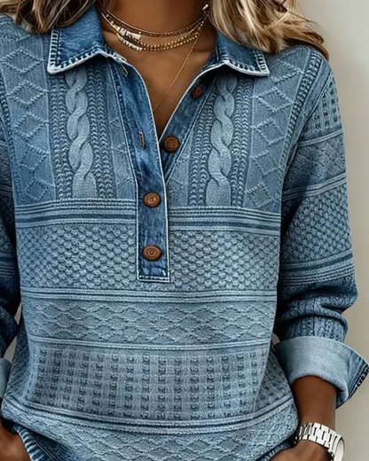 Luna™ - Jersey moderno con botones