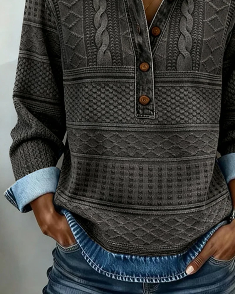 Luna™ - Jersey moderno con botones