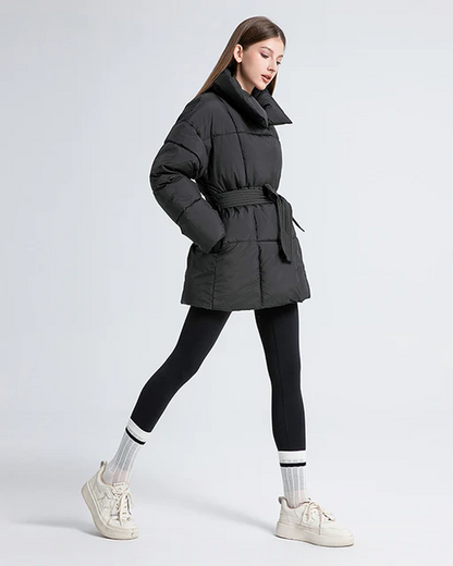 Anneliese | Chaqueta acolchada con cinturón