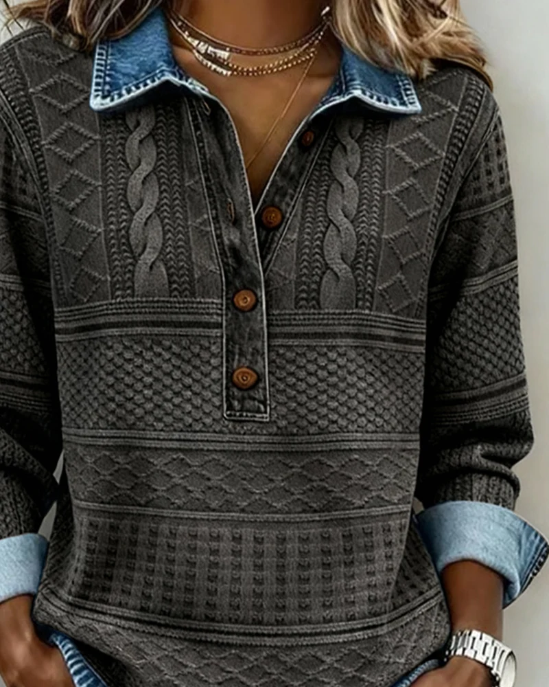 Luna™ - Jersey moderno con botones