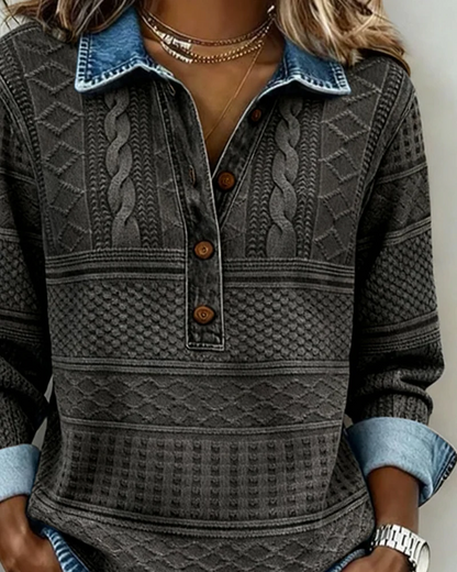 Luna™ - Jersey moderno con botones